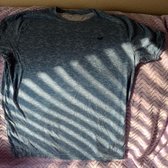 Hollister T-Shirt Men's Large. Short Sleeve Logo Crew Neck Blue White - Picture 2 of 6